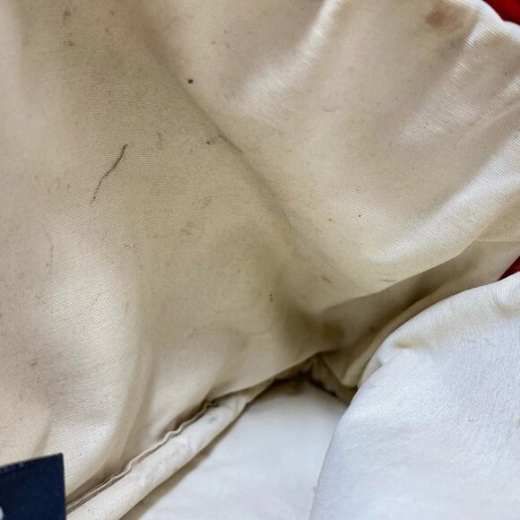 HERMES Bolide Pouch 20 - Orange Beige Canvas Leather None Pouch 146-082325 - Picture 8 of 9